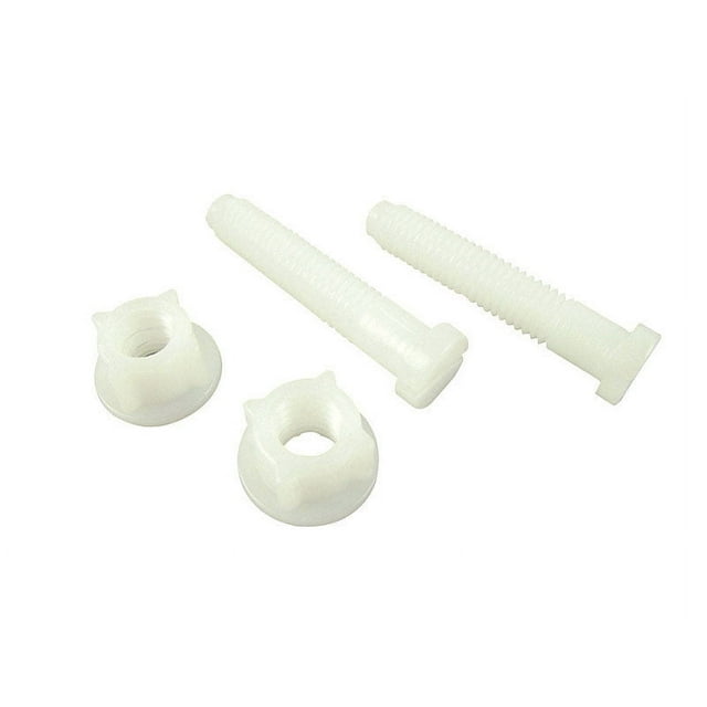 Danco 80822 Toilet Seat Hinge Bolts, Plastic, White