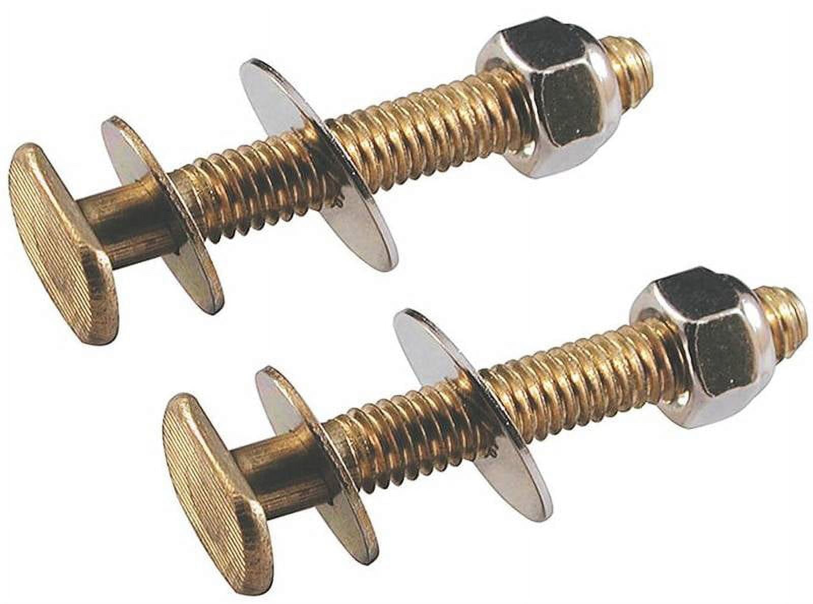 Yellow Zinc Plated Hex Head Closet Bolts with Break-A-Way Feature