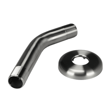 Danco 6 in. Shower Arm w/ Flange in Brushed Nickel (89182)