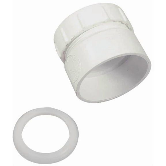 Danco 94041 Trap Pipe Adapter, 1-1/2 in, Plastic, White