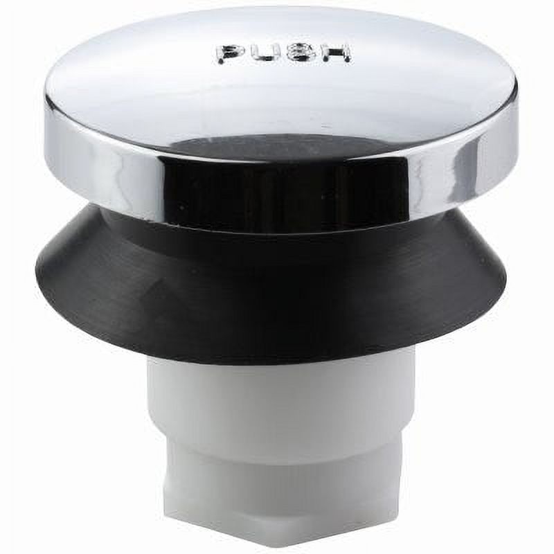 Danco Bath Tub Drain Touch Toe Stopper, Chrome, 2In. O.D. 1 Pack