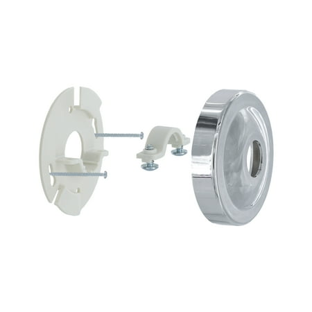 Danco Shower Arm Stabilizer Bracket and Flange Cover, Fixes Loose Shower Arm without Cutting into the Wall, Chrome (12005)
