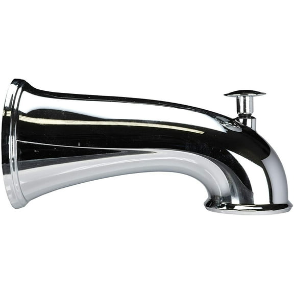 Danco Decorative Bathtub Faucet Spout with Pull Up Diverter , 6 Inch Length , Chrome Finish (10315)