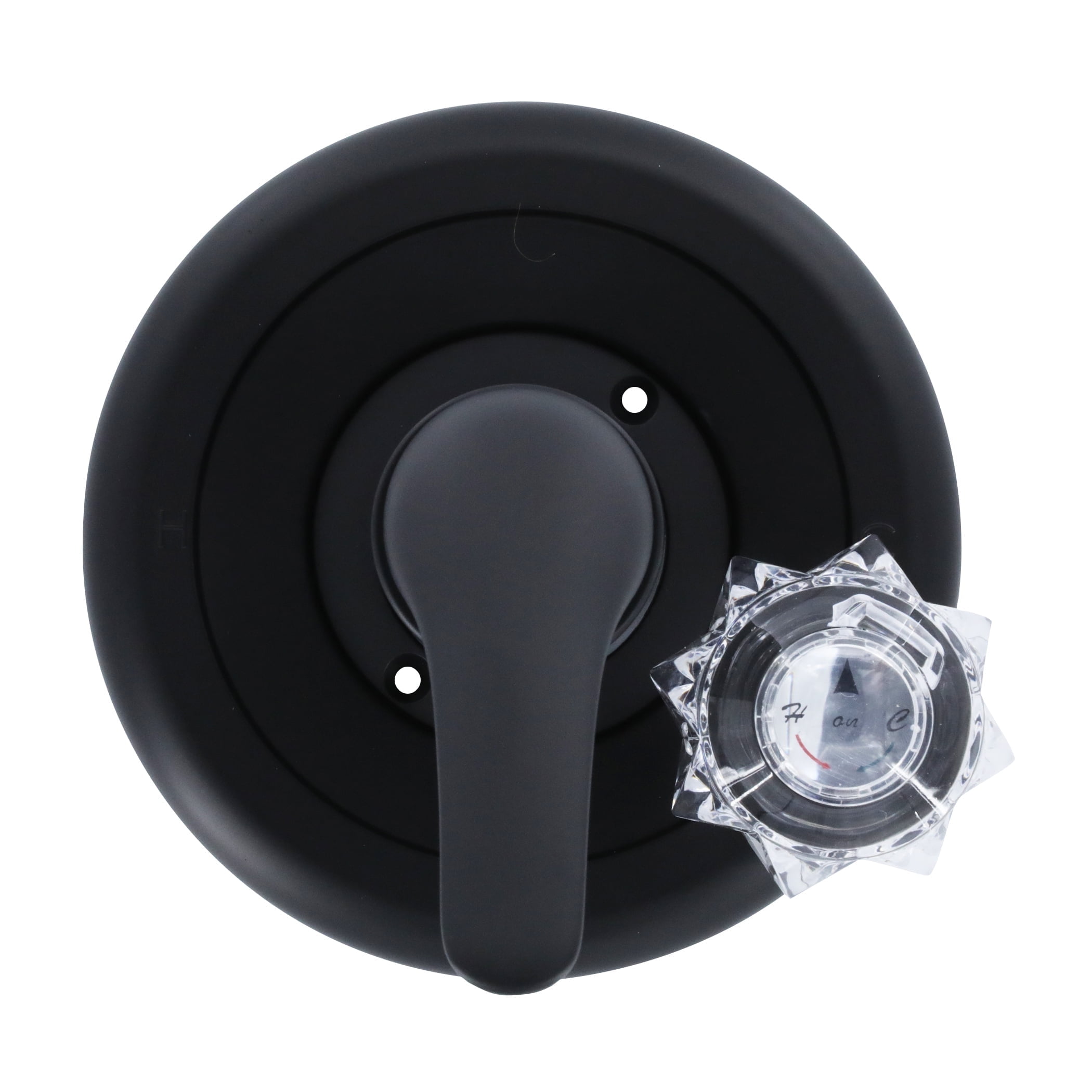 Matte Black Delta-Compatible Shower Trim Kit with Lever Handle
