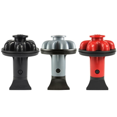 Danco Disposal Genie II Garbage Disposal Strainer and Stopper with Food Scraper, 3-Pack in Black, Gray, Red (10900A)