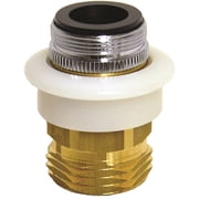 Danco 10521 Dishwasher Adapter, 15/16-27 x 55/64-27 x 3/4 in in, Male/Female x GHTM, Brass, Chrome Plated