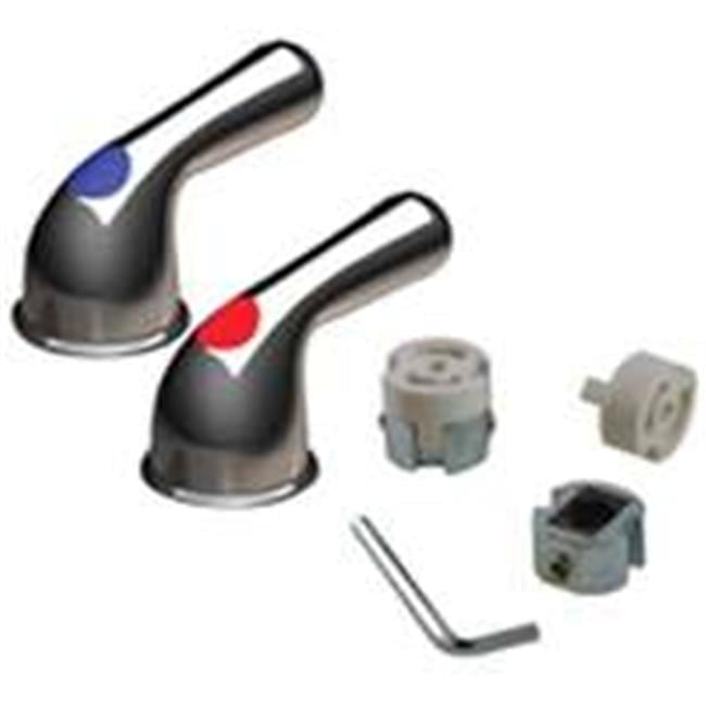 Universal Chrome Lever Faucet Handles for Sink and Tub