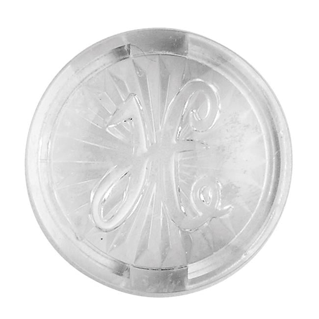 Clear Acrylic Hot Faucet Index Button 1.25 inch