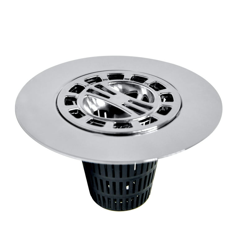 Danco Hair Catcher Strainer for Stand-Alone Shower Drain Cover with Baskets  in Chrome, 10529 