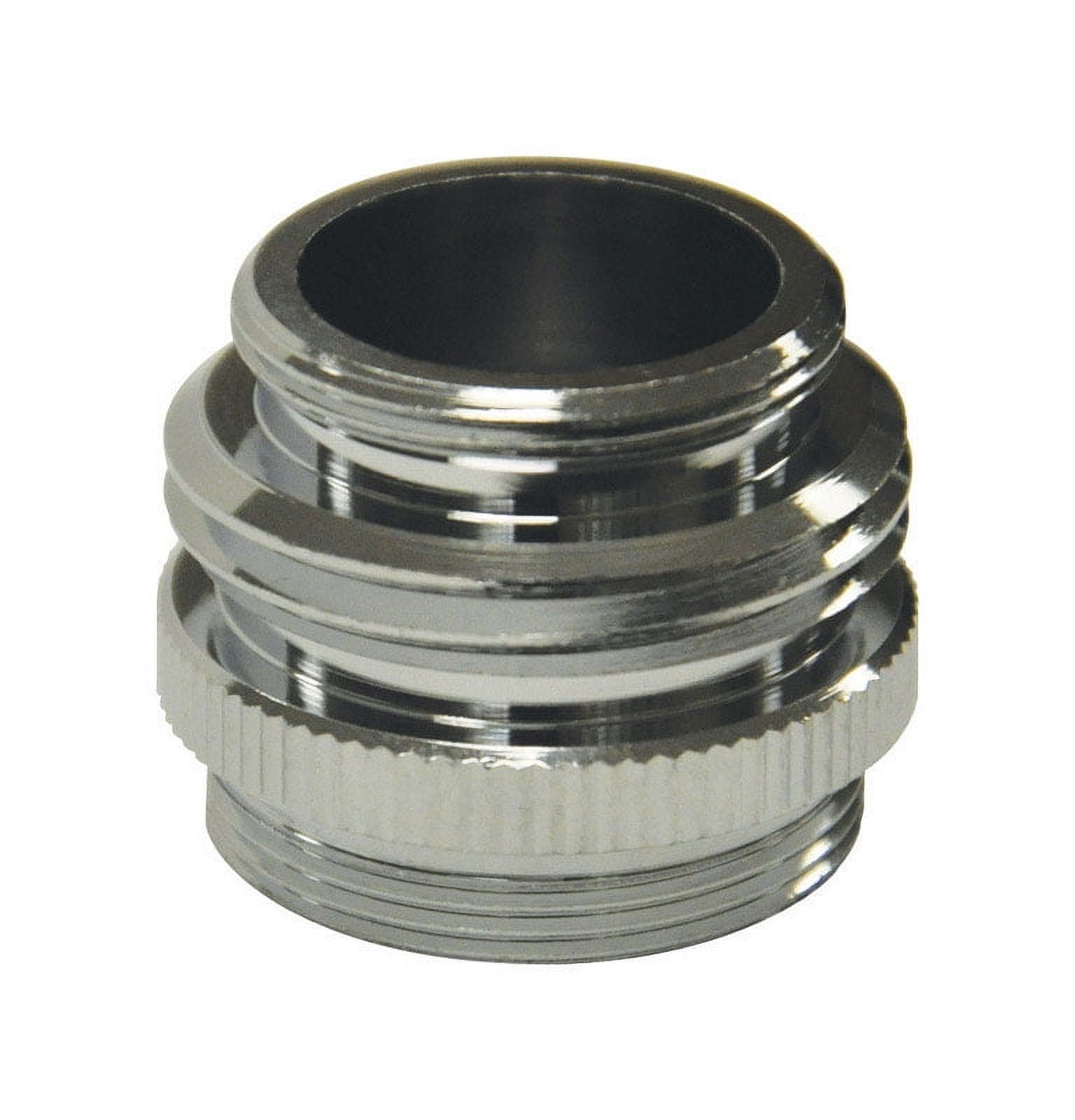 Chrome Plated Multi-Thread Garden Hose Aerator Adapter
