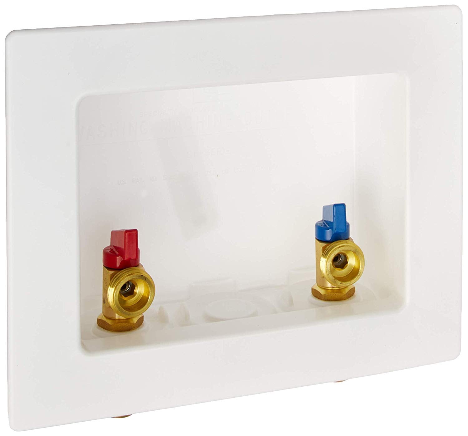 Danco Washing Machine Box OB-201 2-Valve Center Outlet - For Washer Machine Valves Box — Home & Garage Storage, Stackable Design
