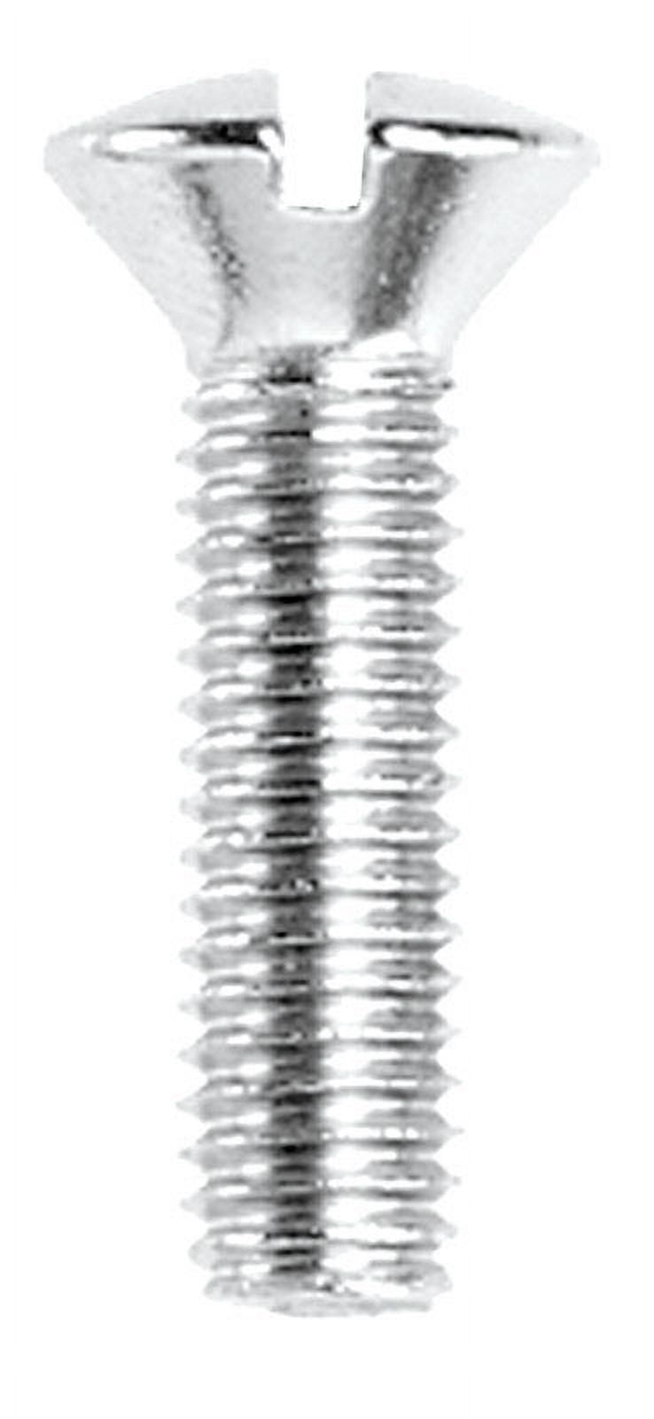 50 Pcs #10-32 X 3/4" Pan Head Slot Screws - Nylon Plastic Machine Screws