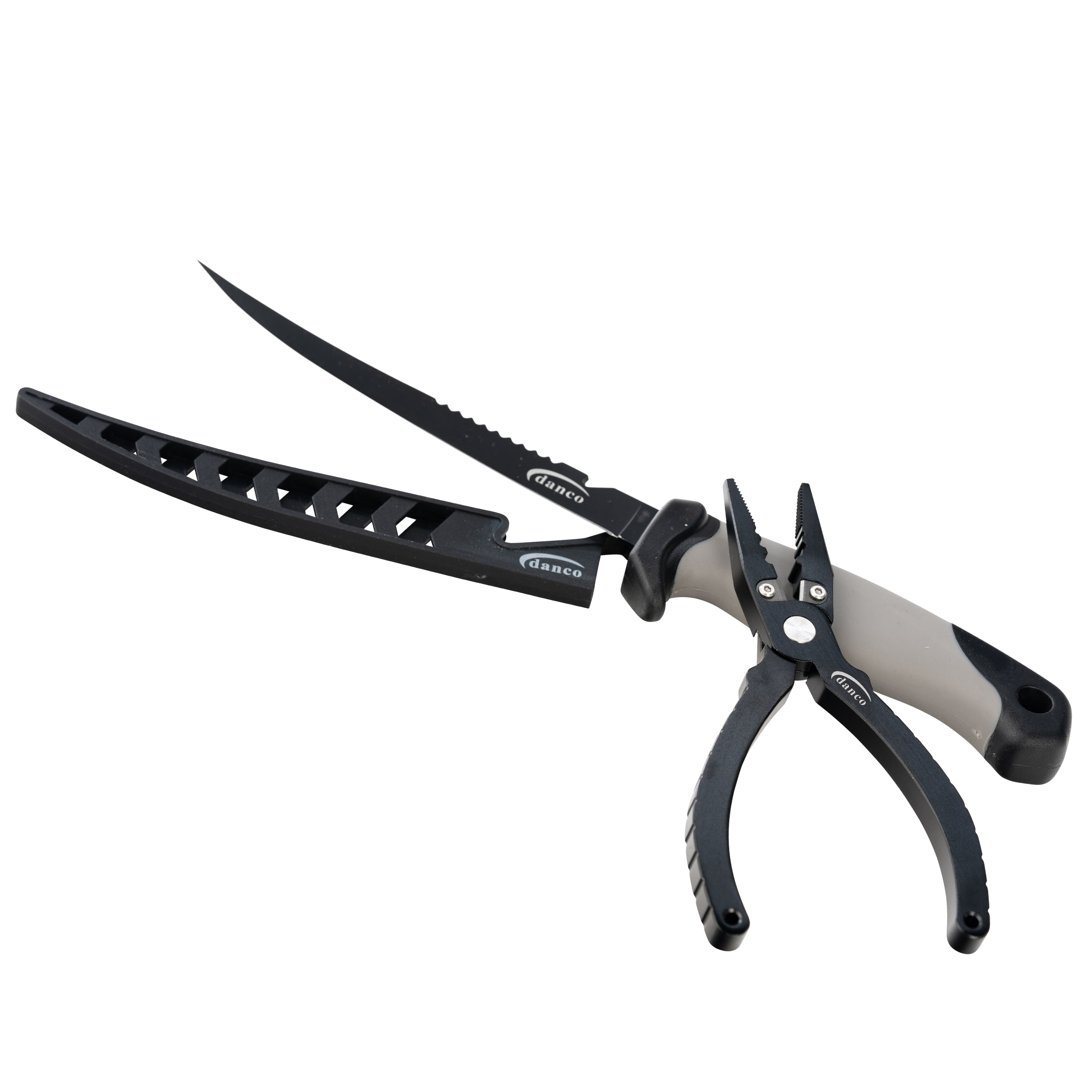 Danco Sports 6.5" Aluminum Plier & 7" PTFE Coated Knife with Sheath Combo Pack