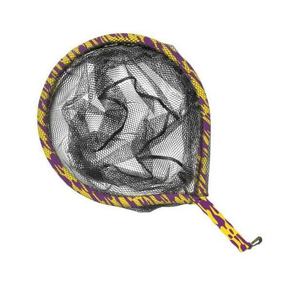 Danco Sports Floating Net with Elastic Lanyard, 30", Purple and Yellow