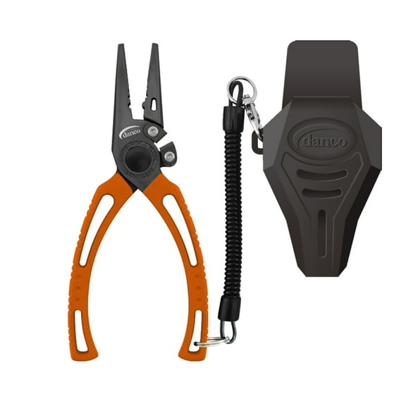 Danco Sports Shocker Tournament 7.5" Stainless Steel Pliers, Orange