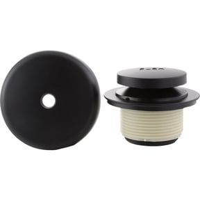 Danco Touch-Toe Matte Black Tub Drain Trim Kit with Overflow - Single Pack