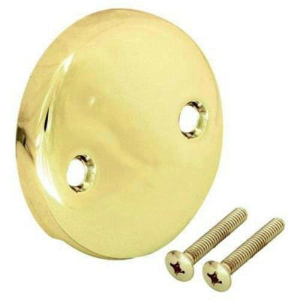 Danco Two Hole Tub Overflow Plate, Polished Brass 80879