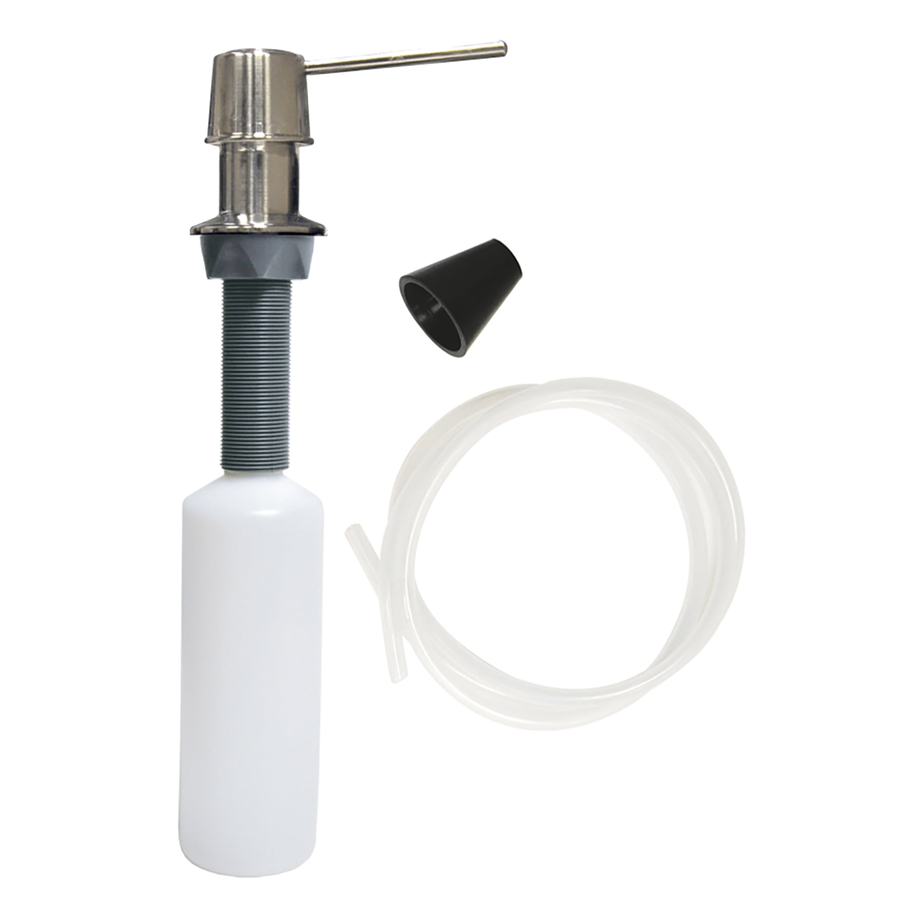Danco Universal Soap Dispenser with Straight Nozzle in Brushed Nickel (10039)