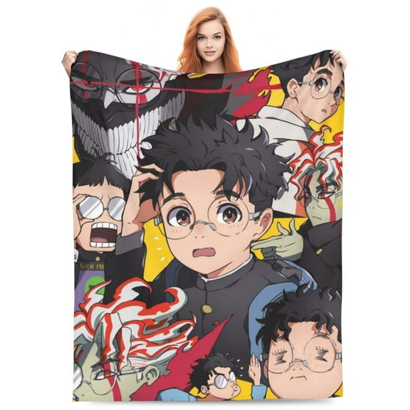 Dandadan Anime Flannel Blanket Ultra-Soft Micro Fleece Throw Blanket For Bed Sofa Couch Car Office Unisex Adult Fuzzy Bed Blanket Cozy Kids Throw Blanket 60"x50"