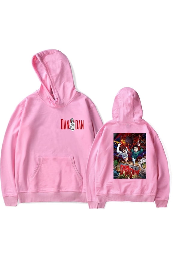 Dandadan Anime Harajuku Style Graphics Print Unisex Long Sleeve Pullover Hoodie For Fans