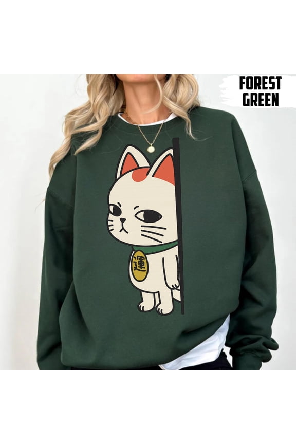 Dandadan Cat Anime Cute Funny Manga Sweatshirt, Turbo Granny Unisex Kawaii Graphic, Unique Gift for Anime Fans, Anime Lovers Pullover