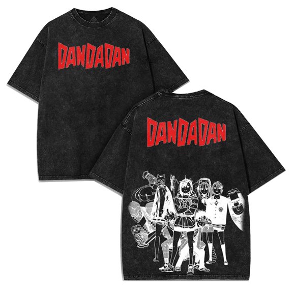 Dandadan T-shirt Anime Turbo Granny Okarun T Shirt Cotton Dandadan Merch