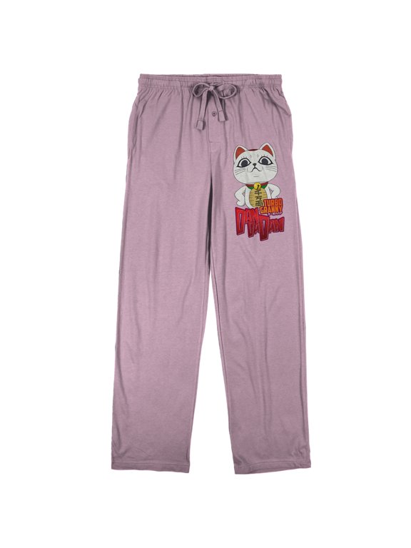 Dandadan Turbo Granny Lucky Cat Women's Pink Sleep Pajama Pants-XL