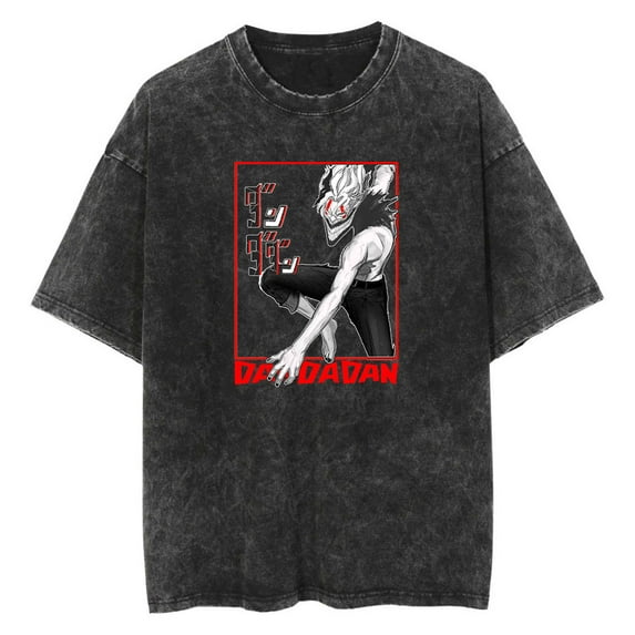 Dandadan Washed Vintage Style Anime Merch Short Sleeve T - shirt