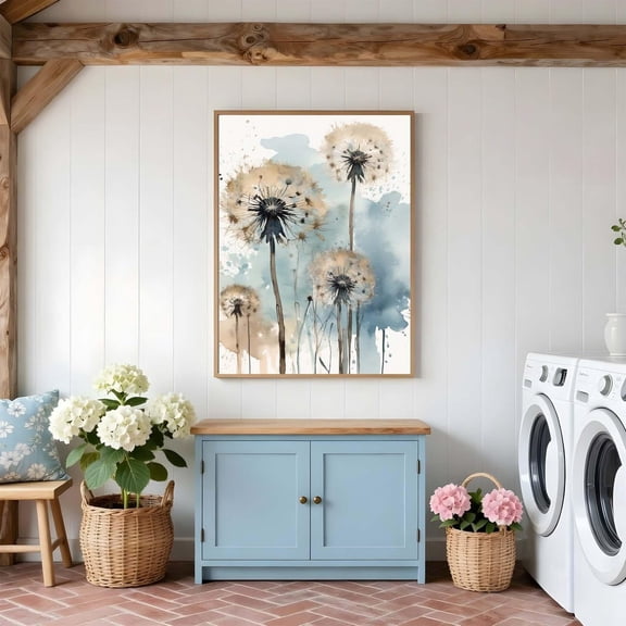 Dandelion #30 Wildflowers Floral Art Print Flowers Wall Art Botanical