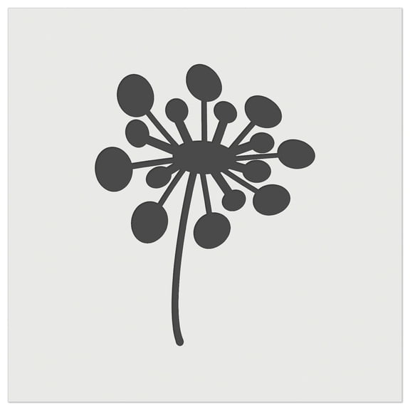 Dandelion Abstract Doodle DIY Cookie Wall Craft Stencil - 4.5 Inch