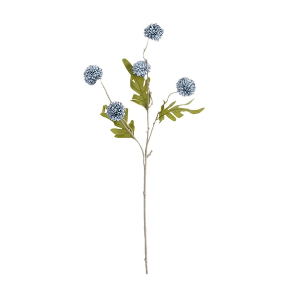 Dandelion Artificial Flowers, 5 Blossoms Faux Dandelions Branch Bouquet Plastic Flower for Home Wedding Decoration, 20.4''