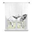 thumbnail image 1 of Dandelion Balloon Curtains for Windows, Bedroom Curtains 54 Inch Length, Black White Modern Country Rustic Plants Tie Up Curtains Panels Thermal Insulated Bathroom Curtains Window 42"x54", 1 of 8