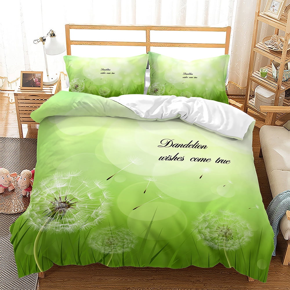 Dandelion Bedding Set Twin Full Queen King Size for Kids Flying Flower