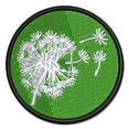 thumbnail image 1 of Dandelion Blowing in Wind Applique Multi-Color Embroidered Hook & Loop Patch - 2.5 Inch Small, 1 of 5
