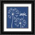 thumbnail image 1 of Dandelion Blue Imagine 2x Matted 20x20 Black Ornate Framed Art Print by Welsh, Shanni, 1 of 2