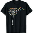 thumbnail image 1 of Dandelion Books Flower Reading Teacher Librarian Bookworm T-Shirt, 1 of 3