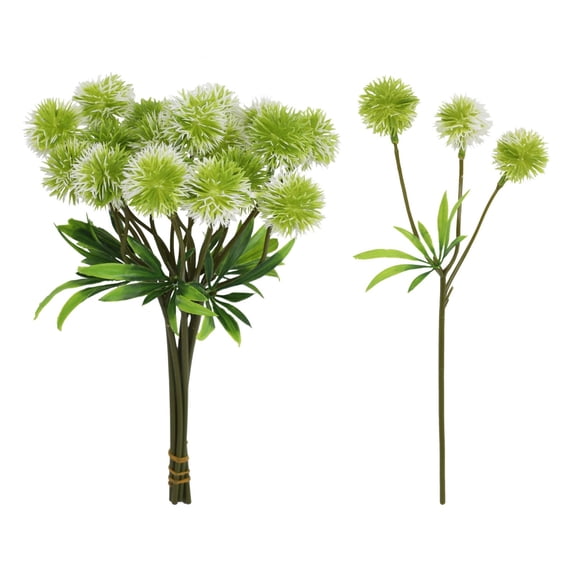 Dandelion Bouquet for Indoor Elegant Wedding Style 5 Piece Courtyard Door Display 5PCS,9.85 in,green