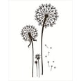 thumbnail image 1 of Dandelion Bunch Wall Vinyl Decals Sticker Die-Cut, 23-Inch, Chocolate Brown, 1 of 4