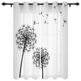 thumbnail image 1 of Dandelion Butterfly Flowers Plant Animal Decoration Home Curtains Household Goods Living Room Bedroom Curtain, 1 of 6