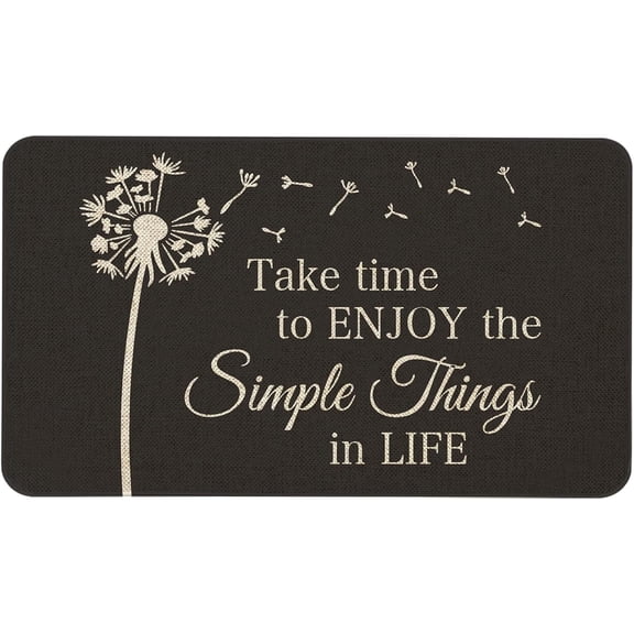 Dandelion Door Mat Indoor Outdoor Rug, Large Funny Front Door Mat Outdoor Entrance, Back Door Welcome Door Mat Outdoor Porch, Cute Farmhouse Home Summer Fall 30x17inch