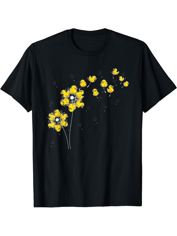 Dandelion Duckie Lover Duckling Bath Toy Ducky Rubber Duck T-Shirt