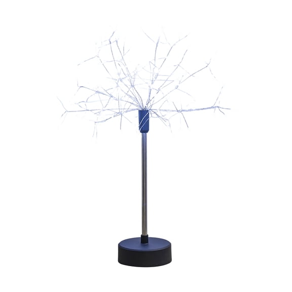 Dandelion Firework Night Light, Fiber Optic Seed Ball Table Lamp with USB & Battery – Bedroom Living Room Decor, White