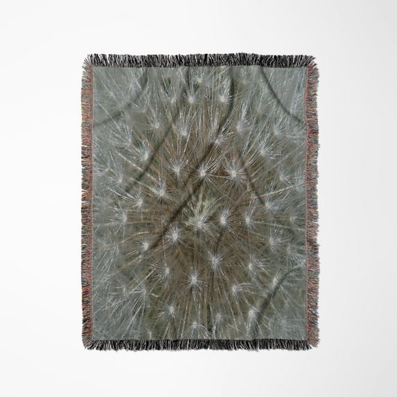 Dandelion Flower, Woven Blanket