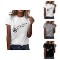 thumbnail image 1 of Dandelion Graphic Tees for Women 2026 Summer Casual Short Sleeve Crewneck Boho T Shirts, 1 of 4