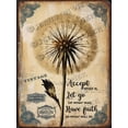 thumbnail image 1 of Dandelion Inspirational Wall Art Retro Aluminum Sign 12x16 in Metal Tin Sign Botanical Wall Art Dandelion Wall Art French Country Wall Pictures for Cafes Club Pub, 1 of 6
