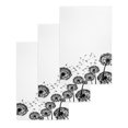 thumbnail image 1 of Dandelion Kitchen Dish Towels for Drying Dishes Set of 3, Black White Modern Country Rustic Plants Waffle Weave Microfiber Hand Tea Bathroom Towels Quick Dry & Absorbent Towel 15.7x23.6, 1 of 7