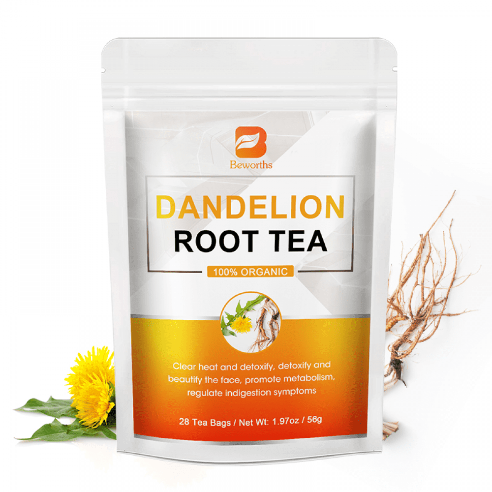 Dandelion Leaf & Root Tea Bags - 40 Bags, Caffeine-Free Herbal Tea For Liver & Kidney Health, Non-GMO