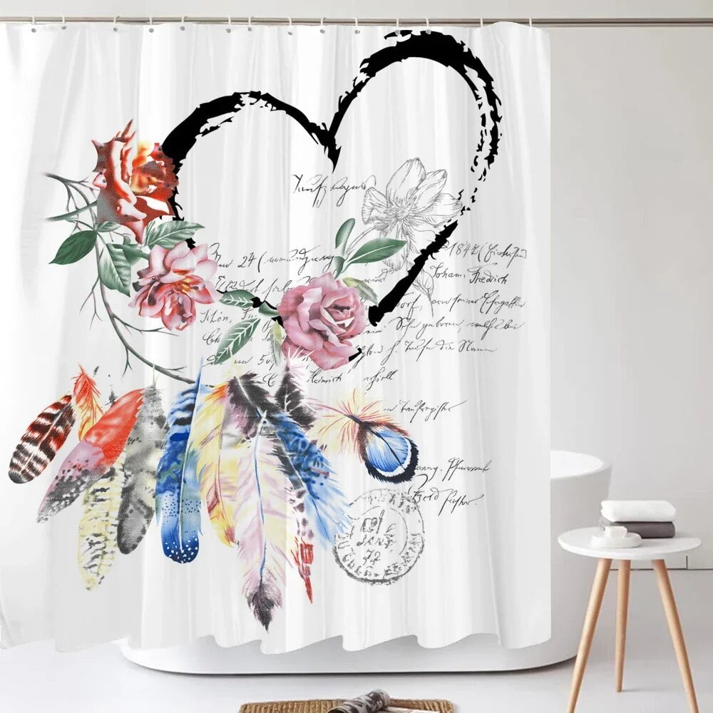 Dandelion Natural Flowers Shower Curtains Waterproof Bathroom Curtain