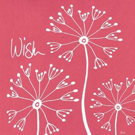 Dandelion Pink Wish Canvas Art - Shanni Welsh (24 x 24)