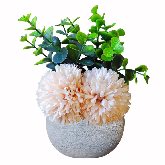 GlamourGarden 6” Artificial Silk Blue Dandelion Home Bouquet